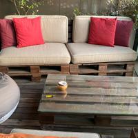 Set arredo esterno in pallet