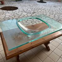 Lavandino in vetro trasparente