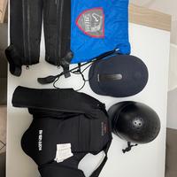 Kit equitazione bambina  Casco