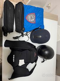 Kit equitazione bambina  Casco