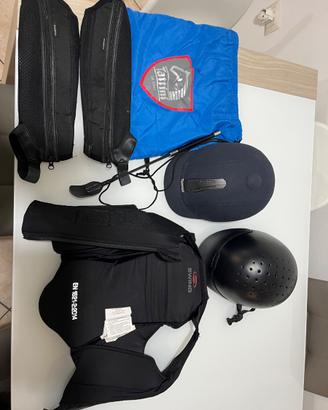 Kit equitazione bambina  Casco