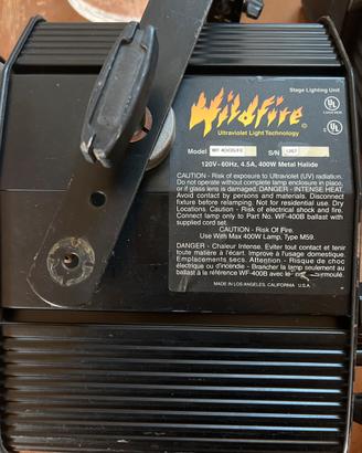 Luci WILDFIRE ultraviolet Cinema e spettacolo