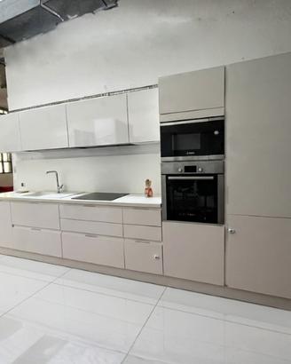 Cucina Lineare  4 Metri Bianca completa