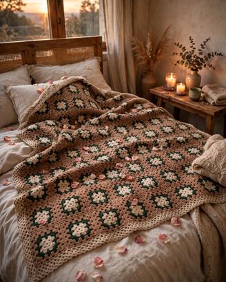 Coperta Granny Fatta a Mano