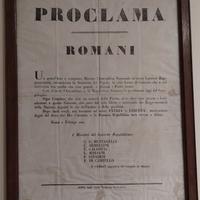 stampe (PROCLAMA ROMANI + REPUBBLICA Romana 1849)