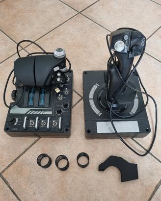 Logitech X-56 HOTAS Stick e Manetta