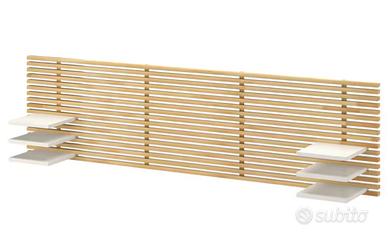 Testiera letto matrimoniale in legno di ikea