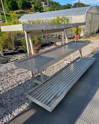 Espositore singolo e doppio a piramide alluminio