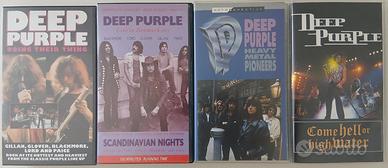 4 VHS Deep Purple 1968-1993 anche separati