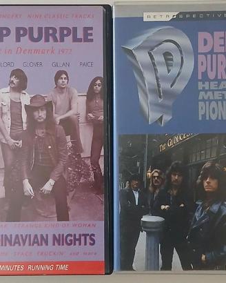 4 VHS Deep Purple 1968-1993 anche separati