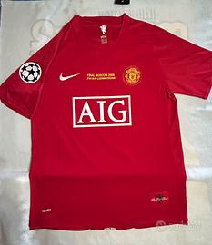 Maglia Manchester United Vintage-Tg.L-N.7 Ronaldo