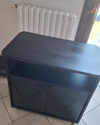 Mobile TV con ante in vetro
