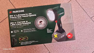 Torcia Led Parkside 20V/2500Lumen Nuova Scontrino
