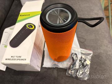 Cassa Bluetooth portatile Xuench nuova - luci LED