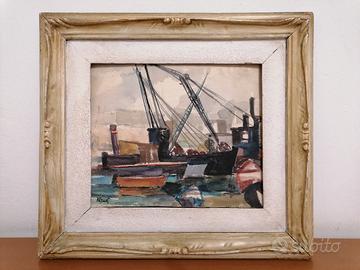 Quadro tempera acquerello no olio tela pastello 