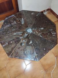 tavolo pietra fossile 