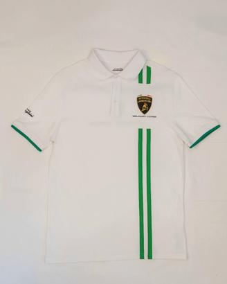 Polo bianca Lamborghini Squadra Corse originale