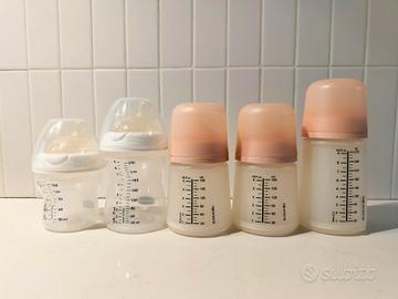 set 5 biberon 0m+ Suavinex e Chicco