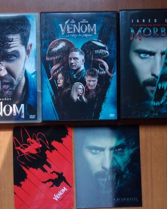 3 DVD Venom 1 e 2 e Morbius con 2 card