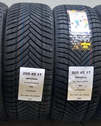 4 GOMME 205 45 17 IMPERIAL RN2