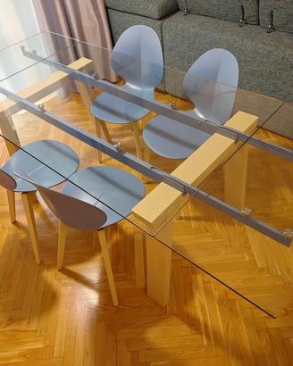 tavolo Calligaris Levante e sedie Basil - RIBASSO