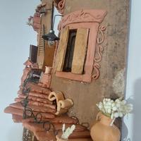 Tegola decorativa  terracotta artigianale 