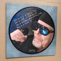 Quadro vinile omaggio a Vasco Rossi 