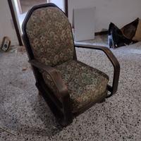 Poltrona vescovile fine 1800