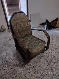 Poltrona vescovile fine 1800