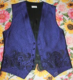 GILET / Panciotto Viola GIANNI  VERSACE Vintage