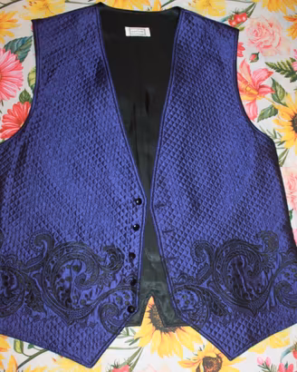 GILET / Panciotto Viola GIANNI  VERSACE Vintage