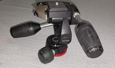 Testa manfrotto a 3 vie
