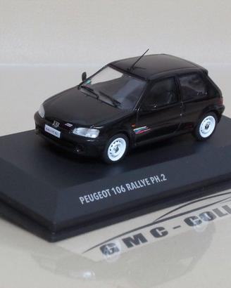 Peugeot 106 1.6 Rallye Rally Nero Solido 1/43