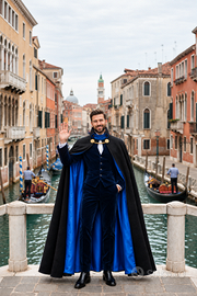 Tabarro Mantello Veneziano a Ruota in Lana