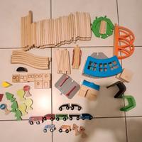 Lillabo Ikea set trenino legno