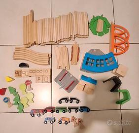 Lillabo Ikea set trenino legno