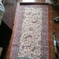 Tappeto rosa e beige nuovo 80×160