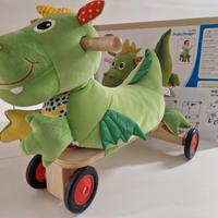 Giocattolo Drago a spinta cavalcabile