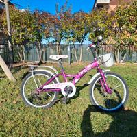 Bicicletta bambina viola Velomarche cambio s