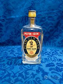 Bottiglia gin Plym anni 70
