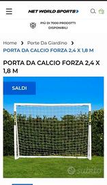 Porta da calcio FORZA 2,4 x 1,2 m