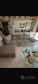 Divano letto con penisola