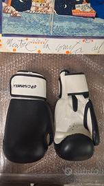 Guantoni da boxe Carnielli 10/12 oz nero/bianco –