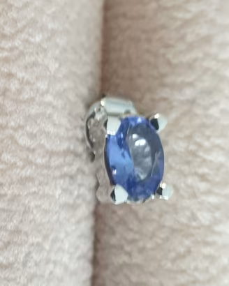 Orecchino Glamira oro bianco 18kt con tanzanite