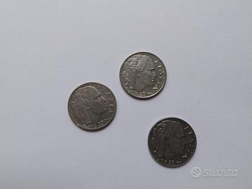 3 Monete 20 centesimi 1940/1941 Regno Italia