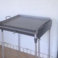 Barbecue "piastra a gas" in ferro (nuovo)