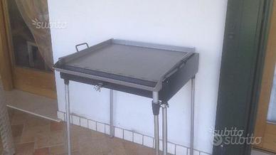 Barbecue "piastra a gas" in ferro (nuovo)
