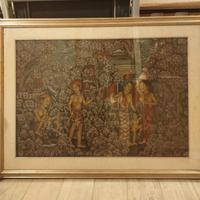 Quadro balinese con cornice 114x80