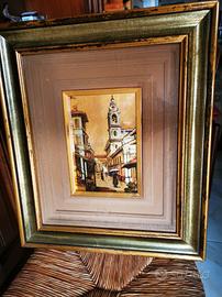 Quadro su foglia d'oro 