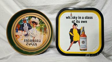 2 Vassi in latta Rabarbaro Zucca e Whishy Teacher'